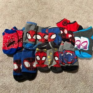 Spider-Man socks, eight pairs size 4t